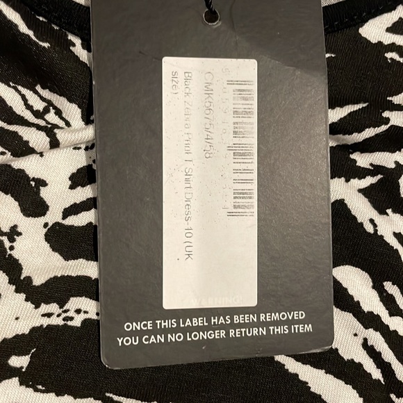 NWT PLT Zebra print T-shirt dress - Picture 4 of 5